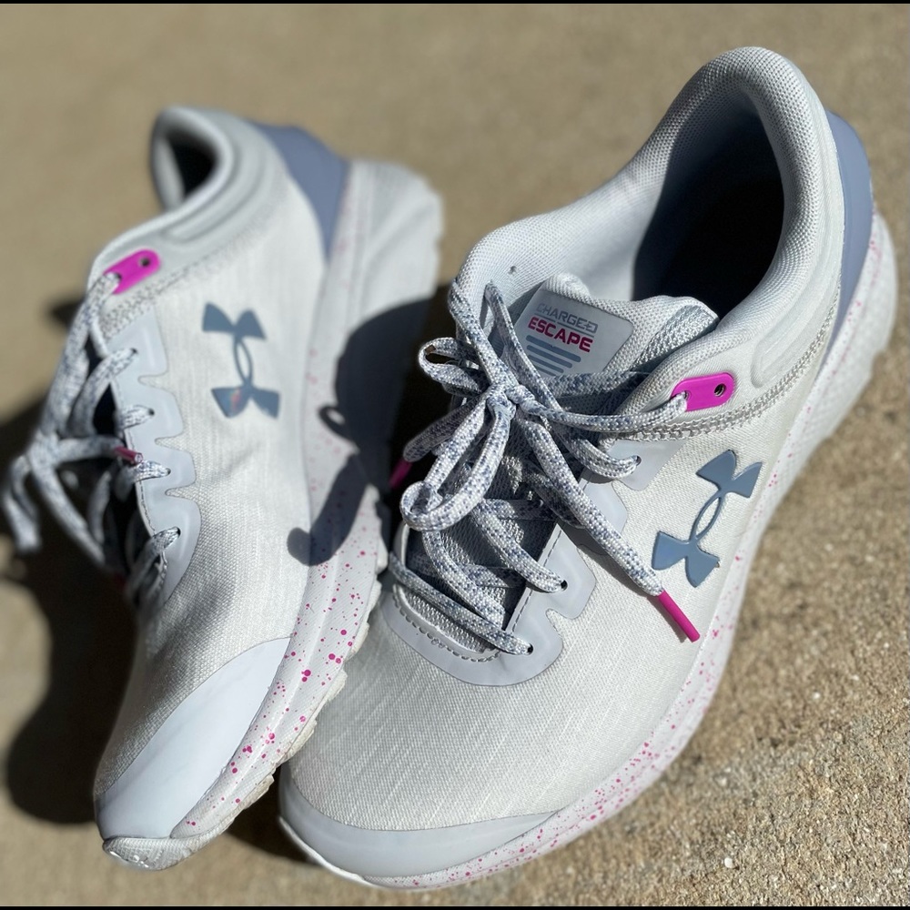 Under armour grey/purple/blue Women's UA Charged Escape 3 Evo Running Shoes 9.5